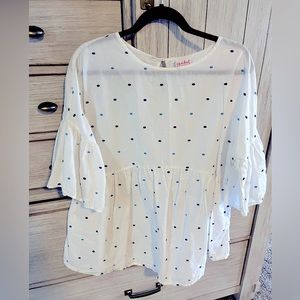 Isabel maternity peplum top